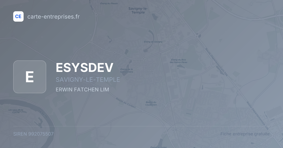 ESYSDEV — 992075507 — fiche entreprise