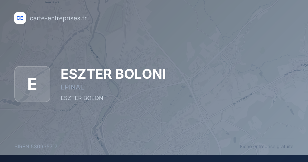 ESZTER BOLONI — 530935717 — fiche entreprise