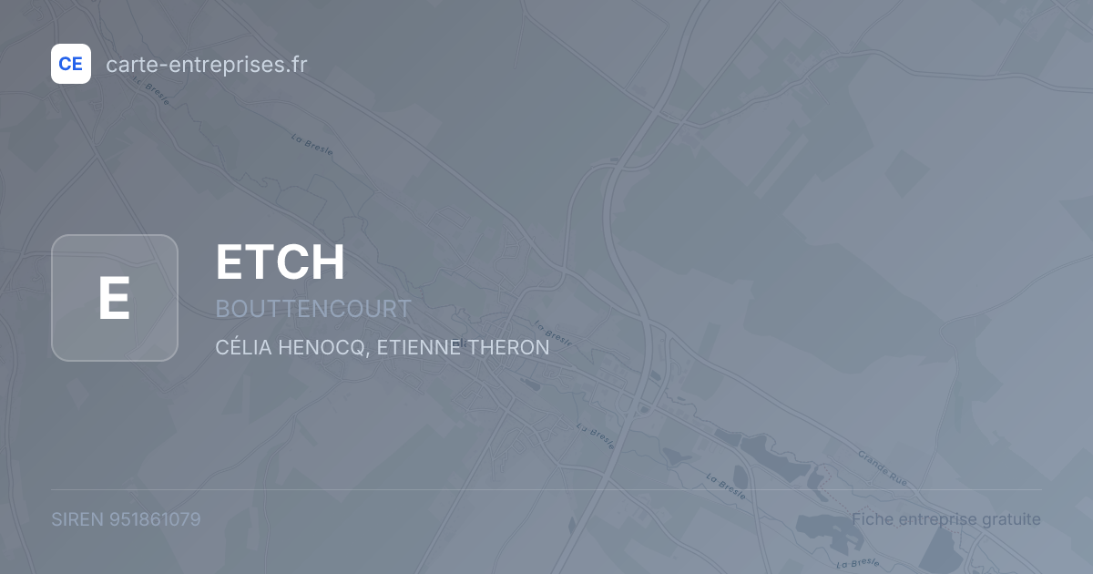 ETCH — 951861079 — fiche entreprise