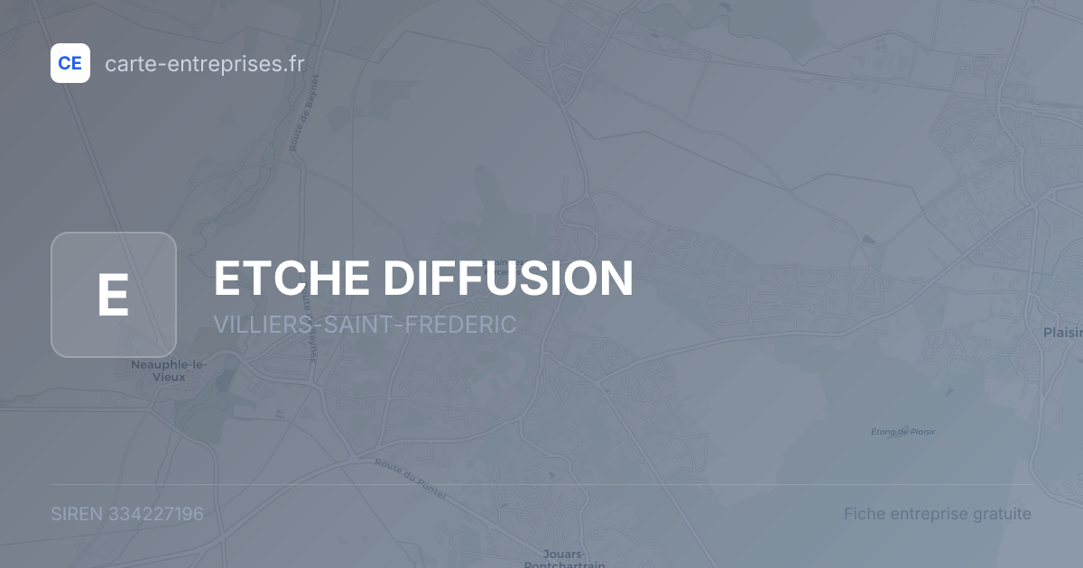 ETCHE DIFFUSION — 334227196 — fiche entreprise