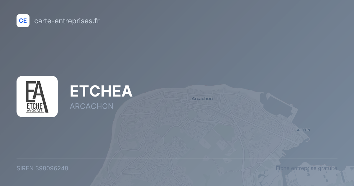 ETCHEA — 398096248 — fiche entreprise