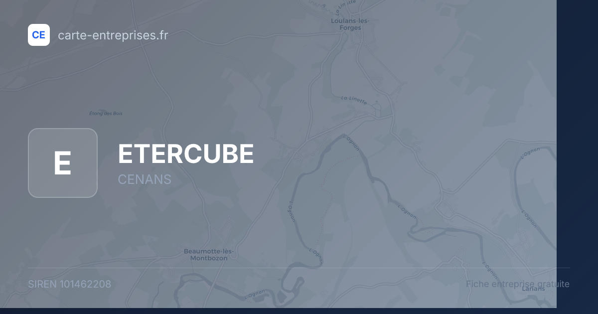 ETERCUBE — 101462208 — fiche entreprise