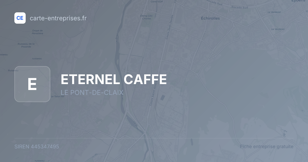 ETERNEL CAFFE — 445347495 — fiche entreprise