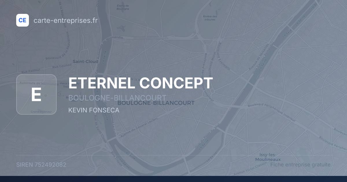 ETERNEL CONCEPT — 752492082 — fiche entreprise