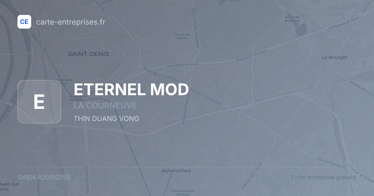 ETERNEL MOD — 420192759 — fiche entreprise