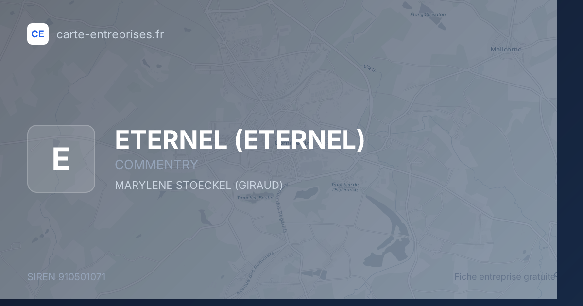 ETERNEL — 910501071 — fiche entreprise