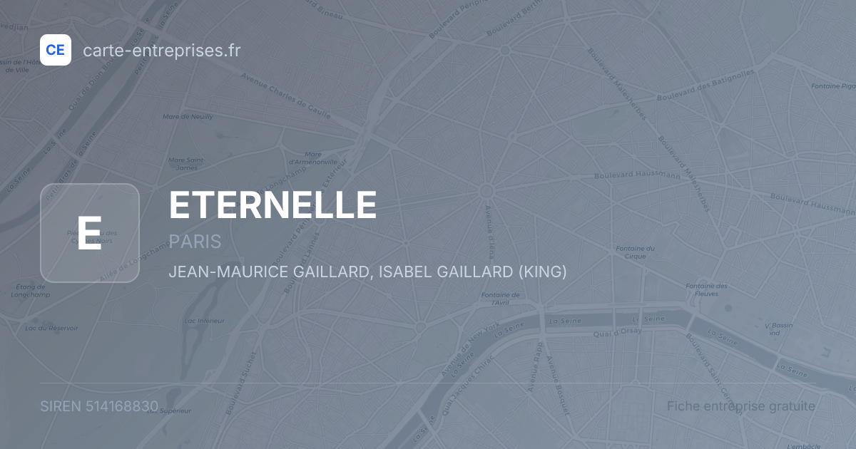 ETERNELLE — 514168830 — fiche entreprise