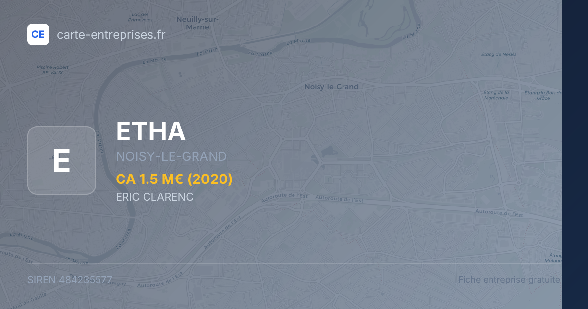 ETHA — 484235577 — fiche entreprise