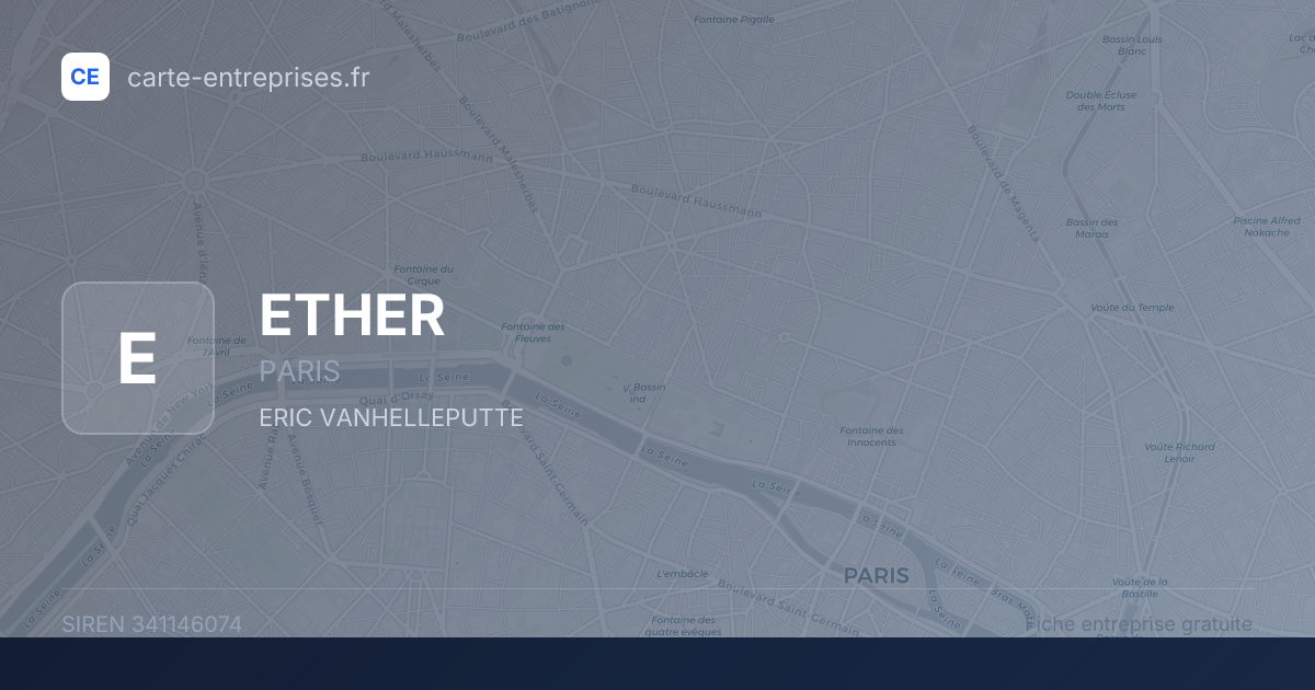 ETHER — 341146074 — fiche entreprise