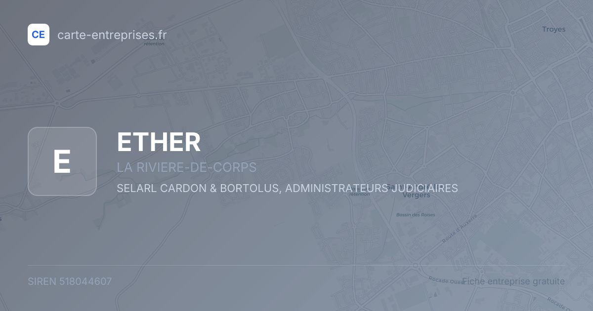 ETHER — 518044607 — fiche entreprise