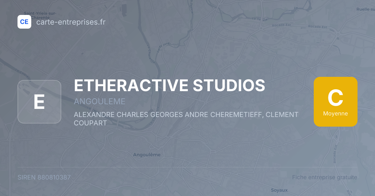 ETHERACTIVE STUDIOS — 880810387 — fiche entreprise