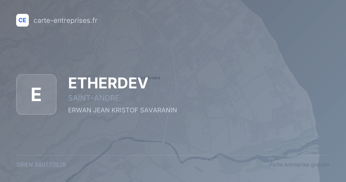 ETHERDEV — 880777628 — fiche entreprise