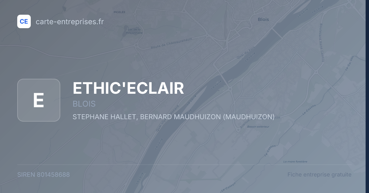 ETHIC'ECLAIR — 801458688 — fiche entreprise