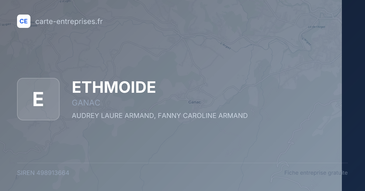 ETHMOIDE — 498913664 — fiche entreprise