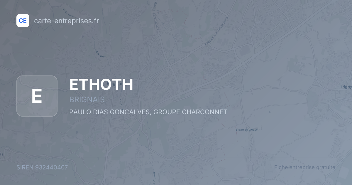 ETHOTH — 932440407 — fiche entreprise