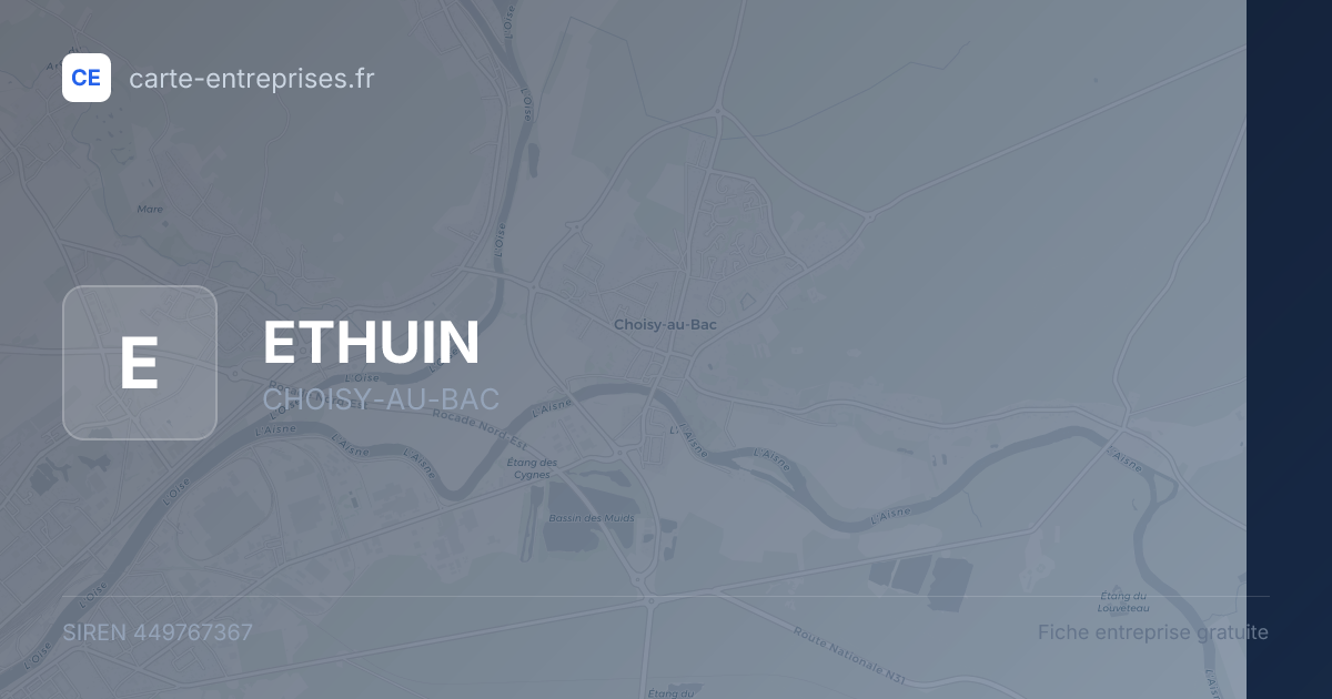 ETHUIN — 449767367 — fiche entreprise