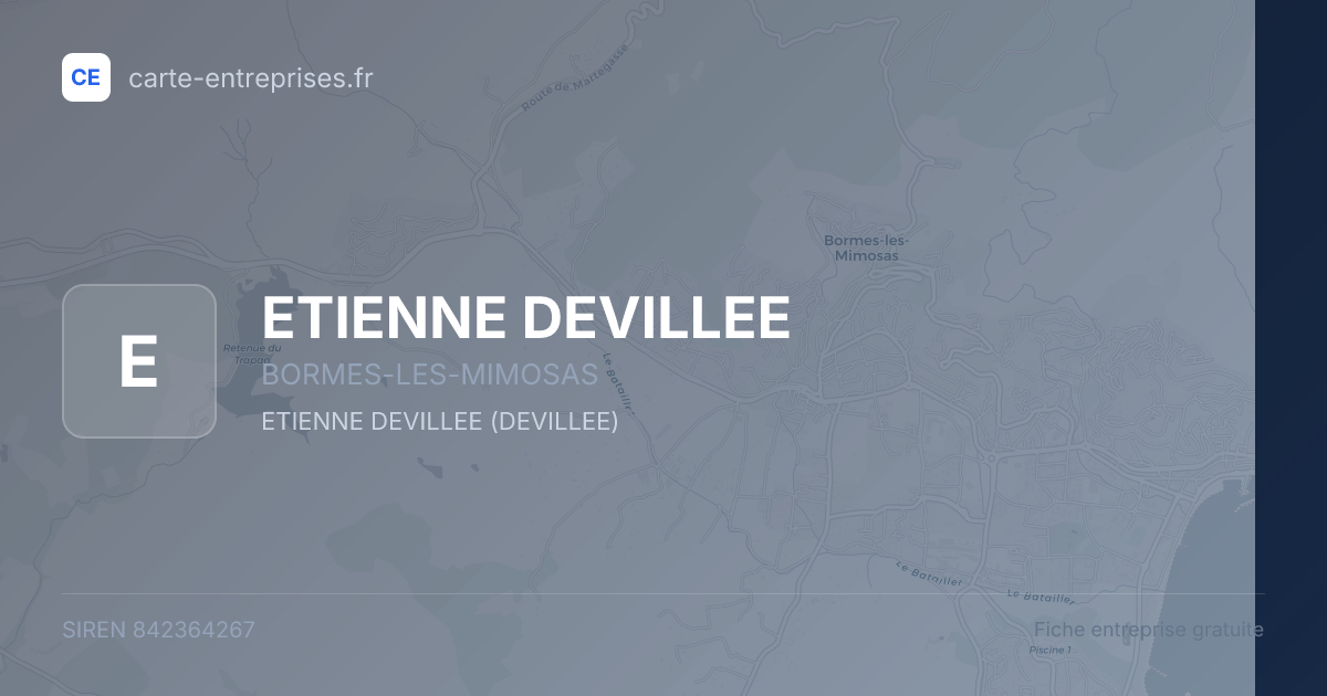 ETIENNE DEVILLEE — 842364267 — fiche entreprise