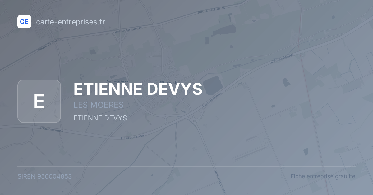 ETIENNE DEVYS — 950004853 — fiche entreprise