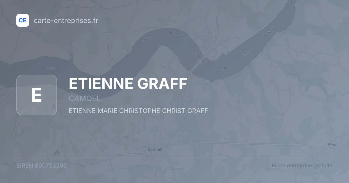 ETIENNE GRAFF — 800733396 — fiche entreprise
