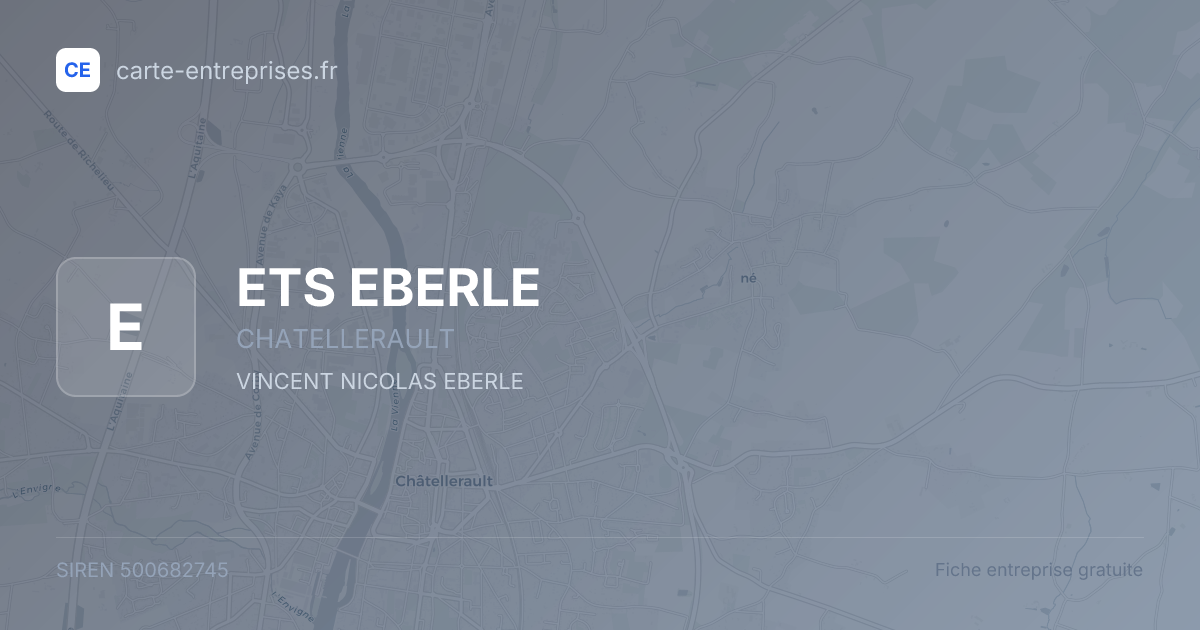 ETS EBERLE — 500682745 — fiche entreprise