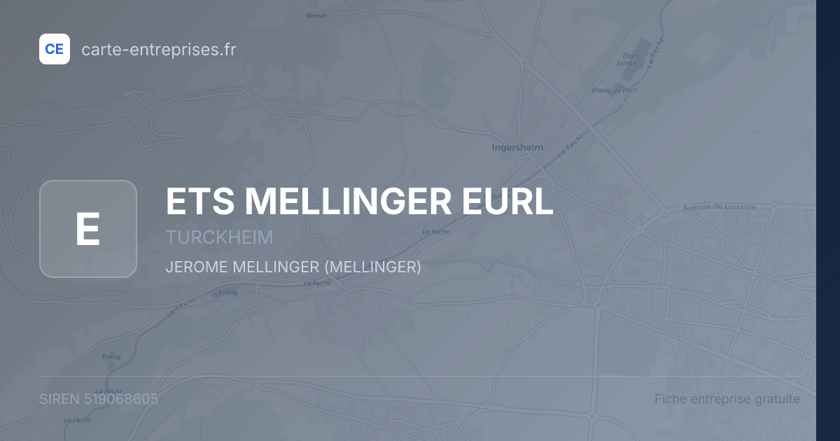 ETS MELLINGER EURL — 519068605 — fiche entreprise