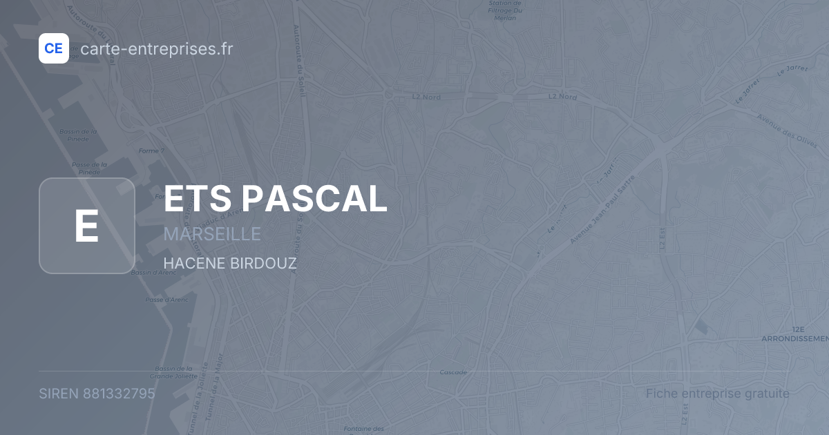 ETS PASCAL — 881332795 — fiche entreprise