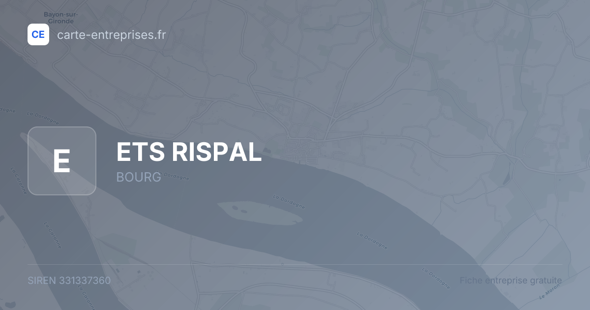 ETS RISPAL — 331337360 — fiche entreprise