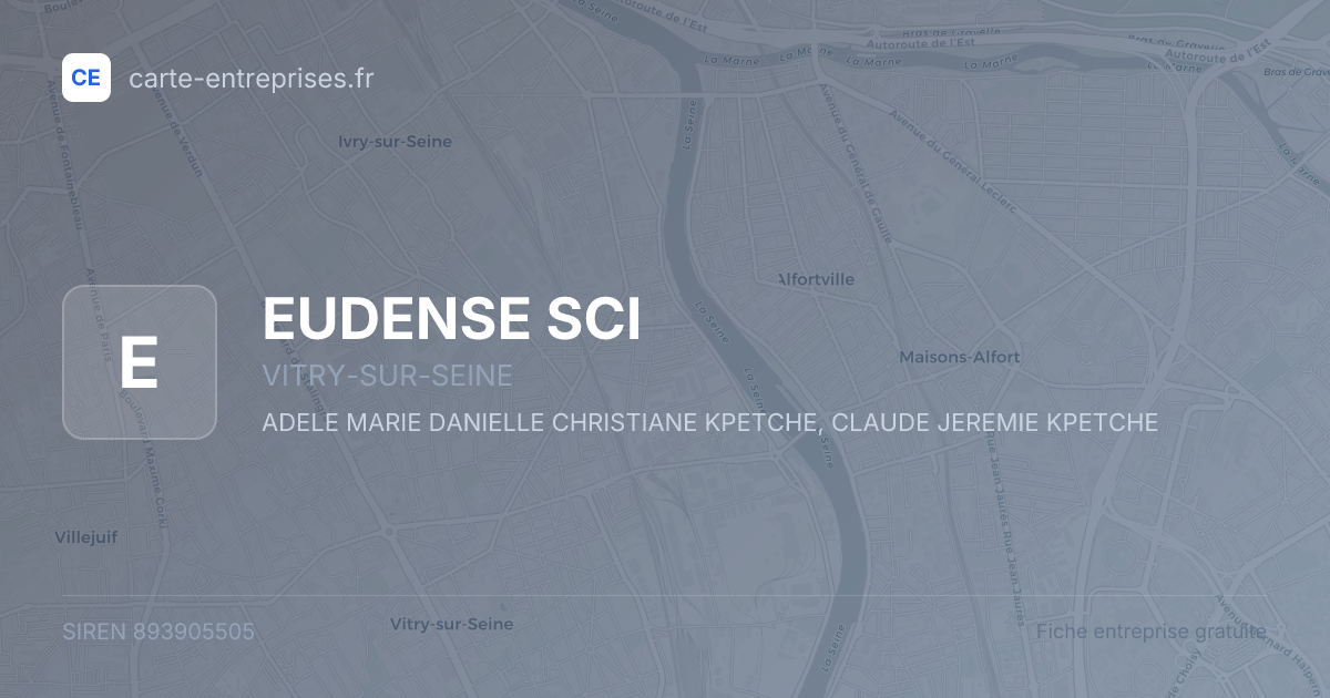 EUDENSE SCI — 893905505 — fiche entreprise