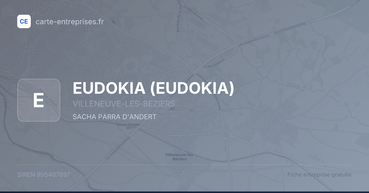 EUDOKIA — 995407897 — fiche entreprise