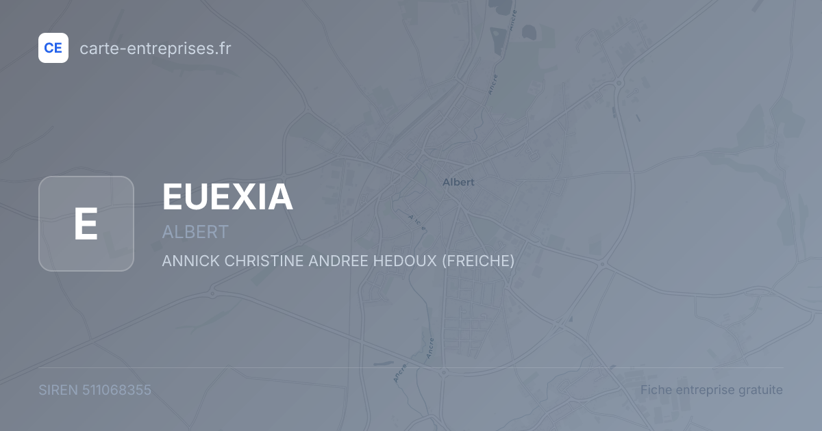EUEXIA — 511068355 — fiche entreprise