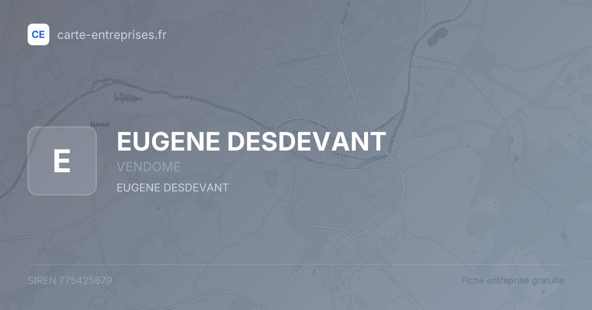 EUGENE DESDEVANT — 775425879 — fiche entreprise