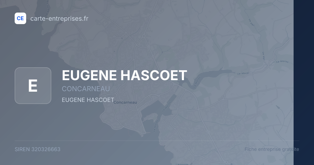 EUGENE HASCOET — 320326663 — fiche entreprise