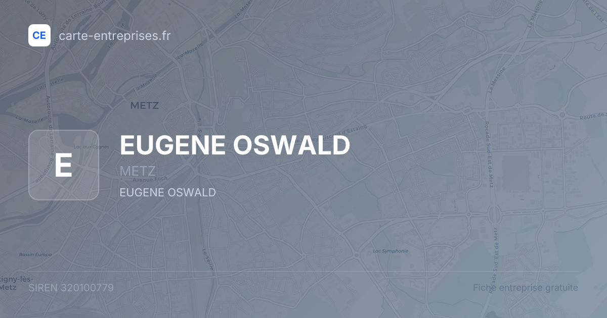 EUGENE OSWALD — 320100779 — fiche entreprise