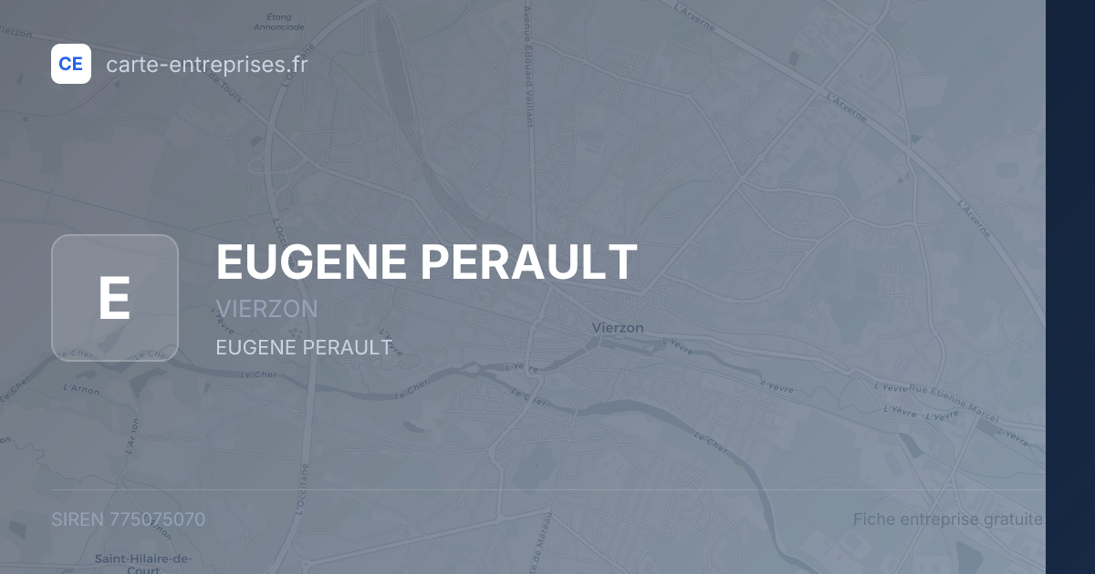 EUGENE PERAULT — 775075070 — fiche entreprise