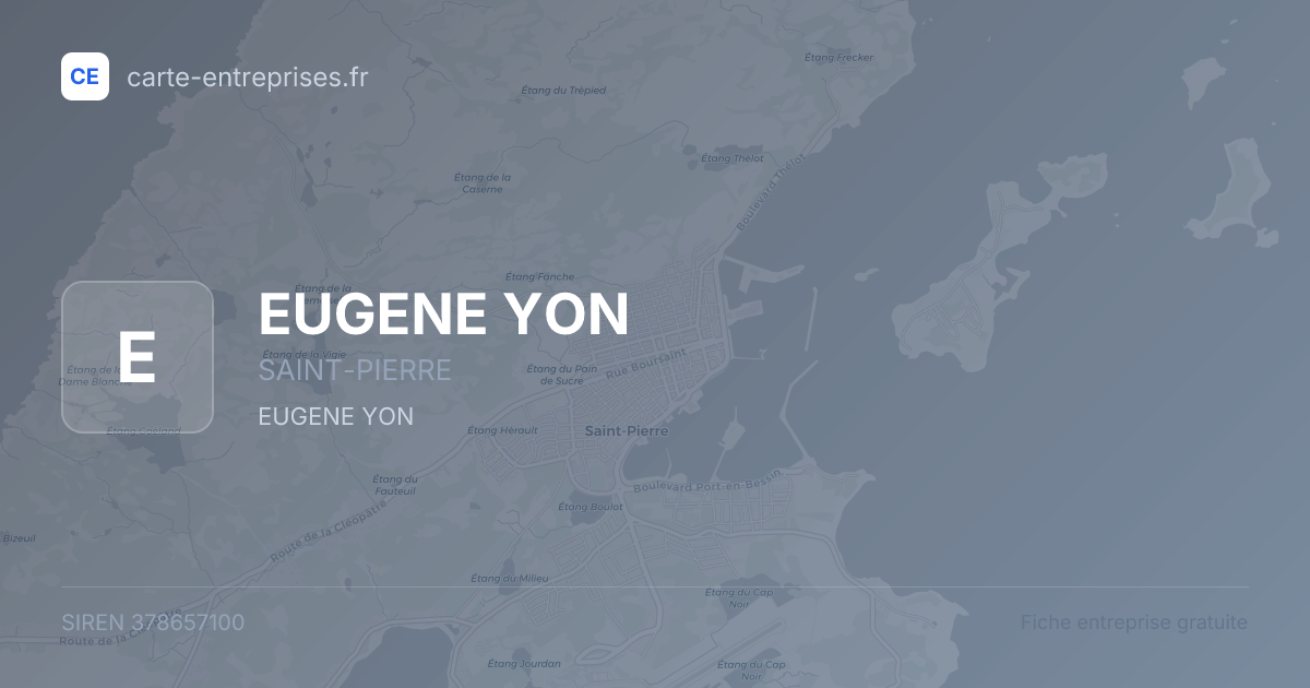 EUGENE YON — 378657100 — fiche entreprise