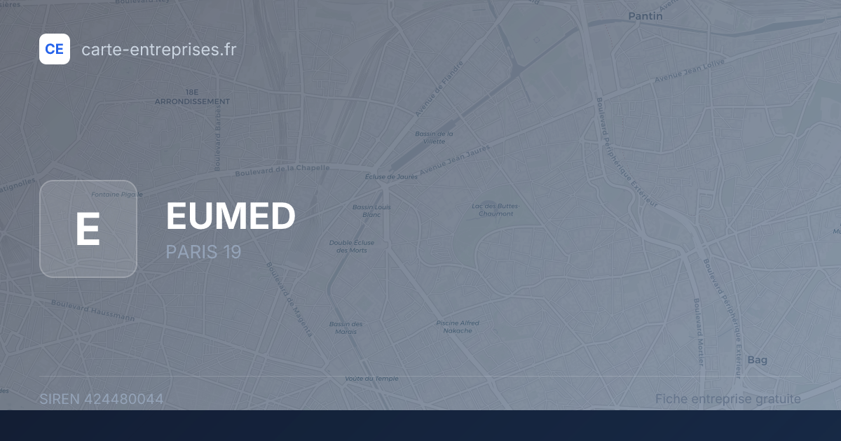 EUMED — 424480044 — fiche entreprise