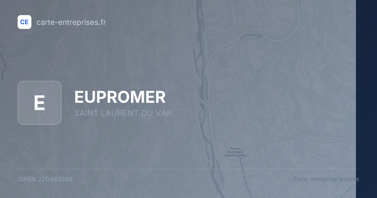 EUPROMER — 320463268 — fiche entreprise