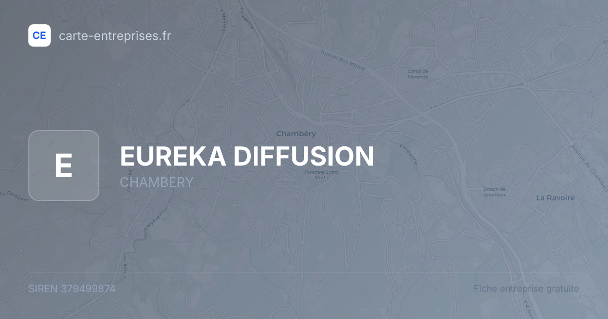 EUREKA DIFFUSION — 379499874 — fiche entreprise