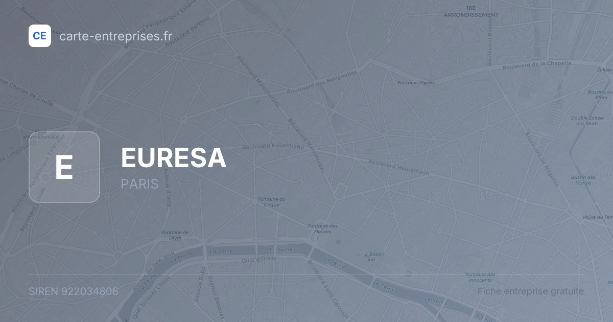 EURESA — 922034806 — fiche entreprise