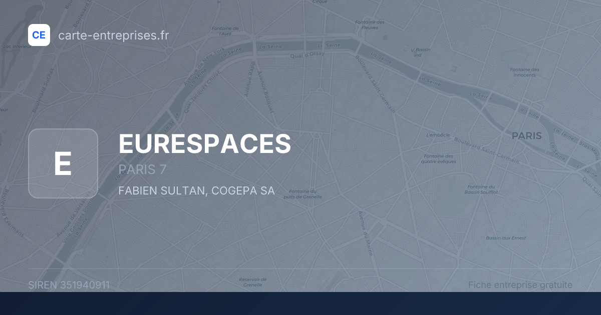 EURESPACES — 351940911 — fiche entreprise