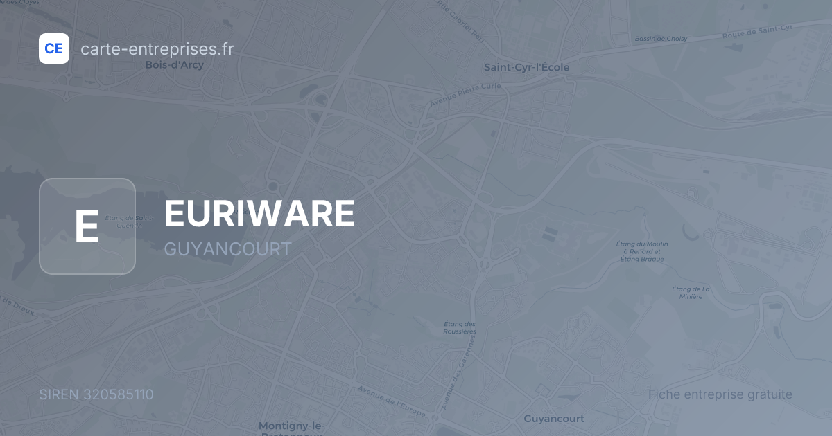 EURIWARE — 320585110 — fiche entreprise