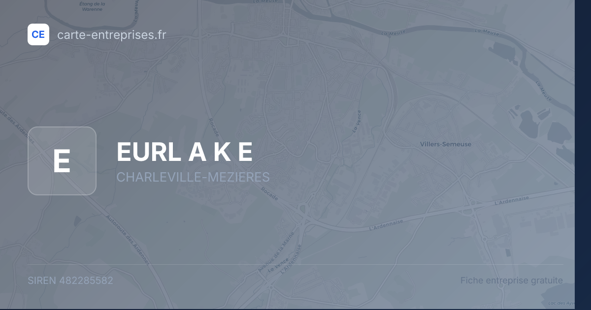 EURL  A K E — 482285582 — fiche entreprise