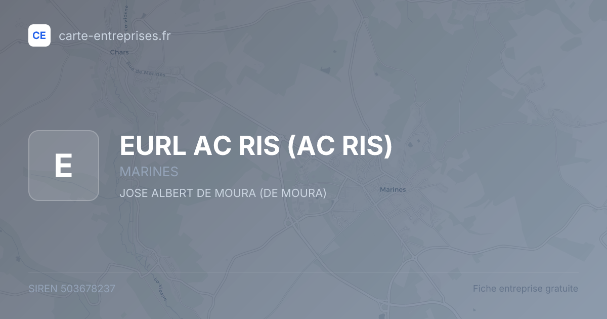 EURL AC RIS (AC RIS) — 503678237 — fiche entreprise