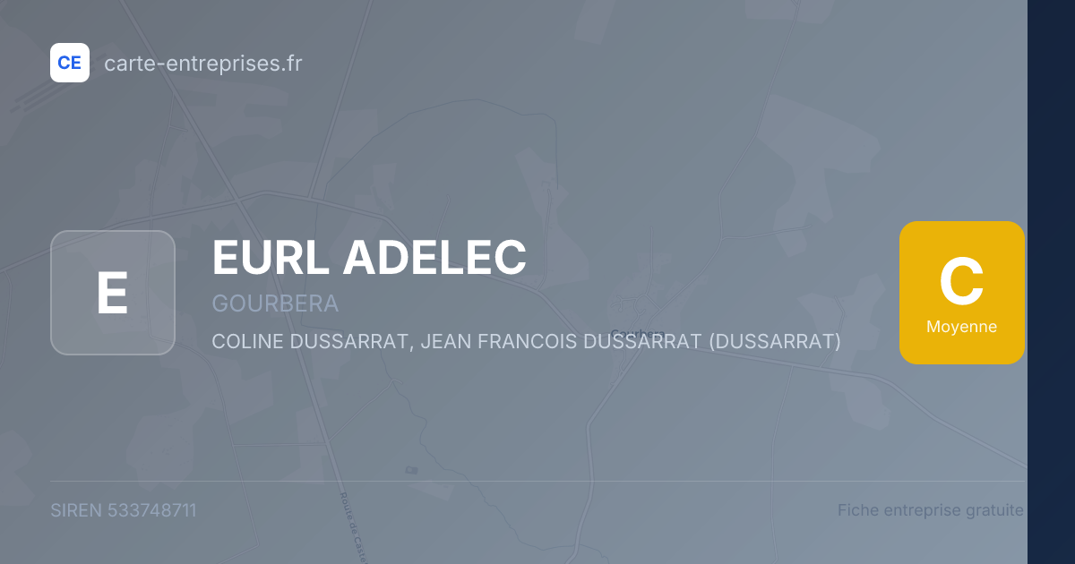 EURL ADELEC — 533748711 — fiche entreprise