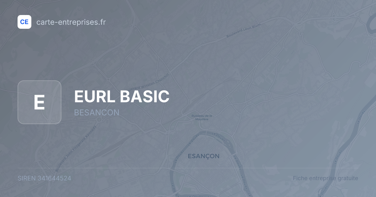 EURL BASIC — 341644524 — fiche entreprise
