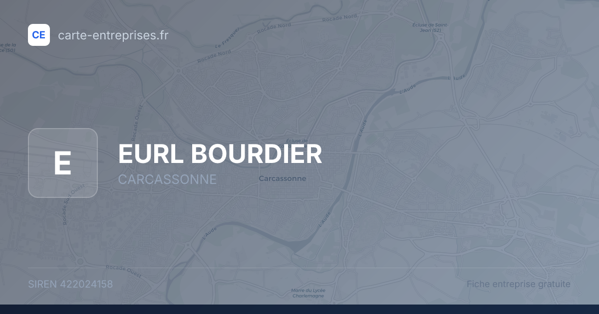 EURL BOURDIER — 422024158 — fiche entreprise