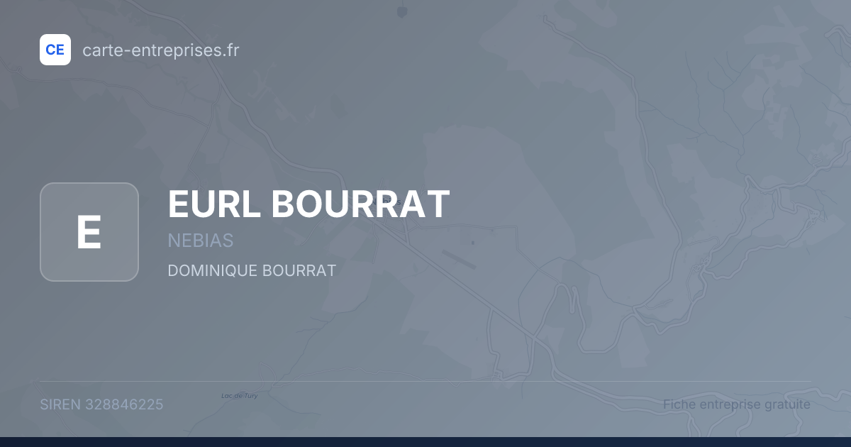 EURL BOURRAT — 328846225 — fiche entreprise