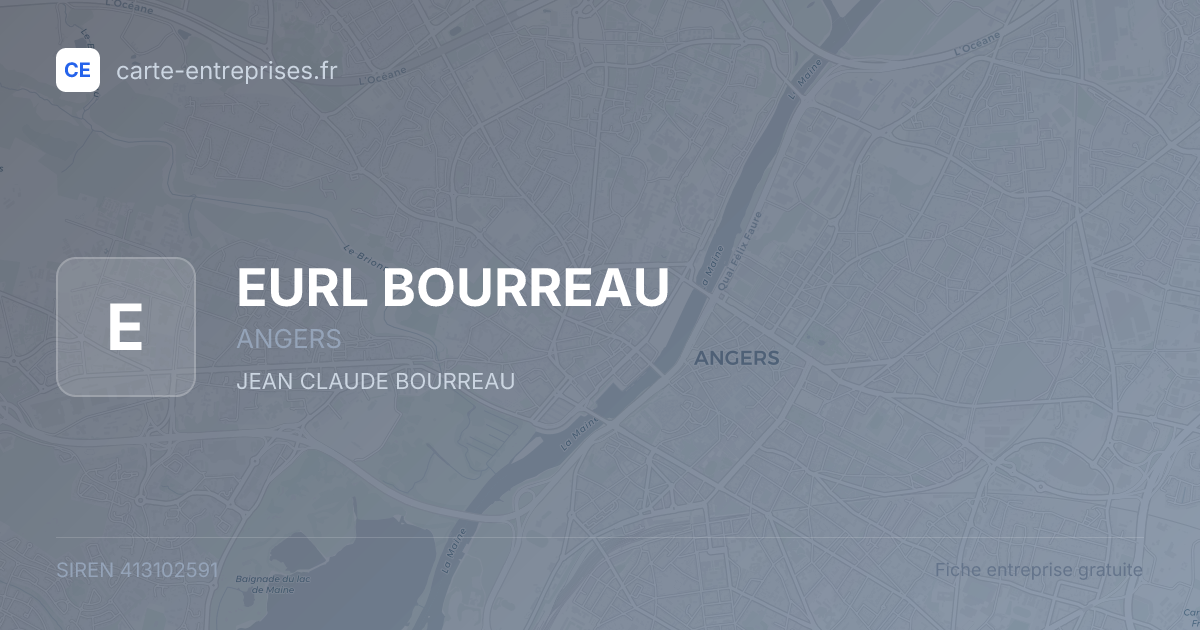 EURL BOURREAU — 413102591 — fiche entreprise