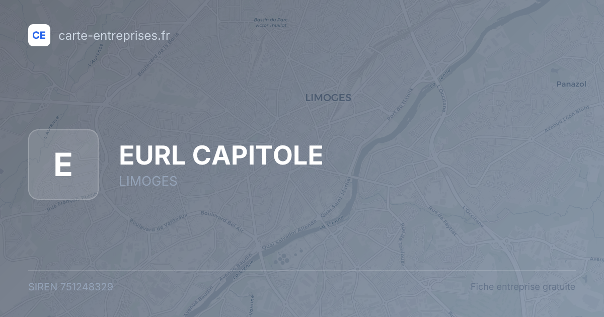 EURL CAPITOLE — 751248329 — fiche entreprise