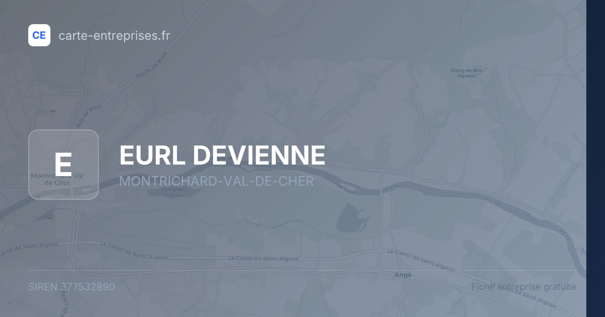 EURL DEVIENNE — 377532890 — fiche entreprise